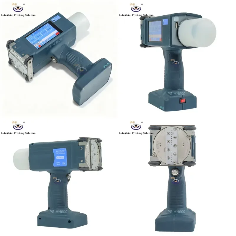 HCY IPS-HH600 Portable 16 Dot Large Character Inkjet Printer for Carton Pipe Bag and Building Material Batch Coding
