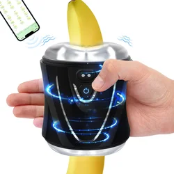 Automatic Male Masturbator Cup Real Blowjob Sucking Machine Masturbators Vagina Masturbation Sex Toys Adult Supplies for Men APP