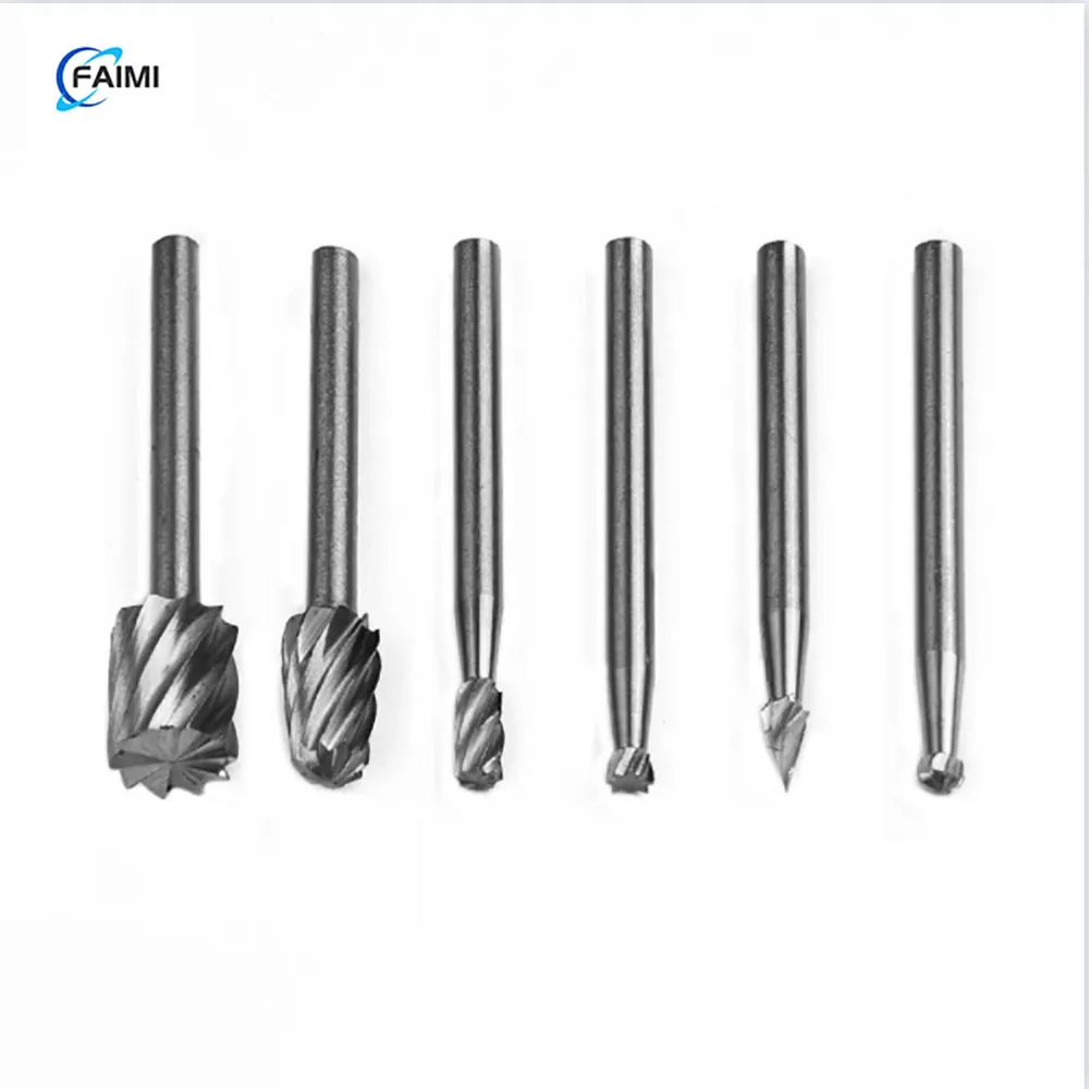 

6Pcs HSS Routing Router Drill Bits Set Milling Cutter Rotary Burr Tool CNC Engraving Abrasive Tools Wood Metal Milling Cutter