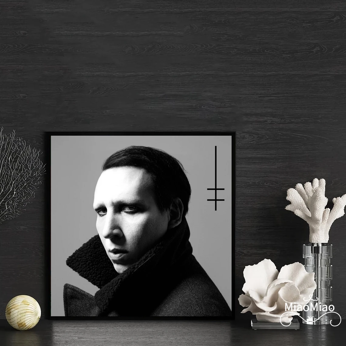 Marilyn Manson Heaven Upside Down Music Album Cover Poster Canvas Art Print Home Decor Wall Painting ( No Frame )