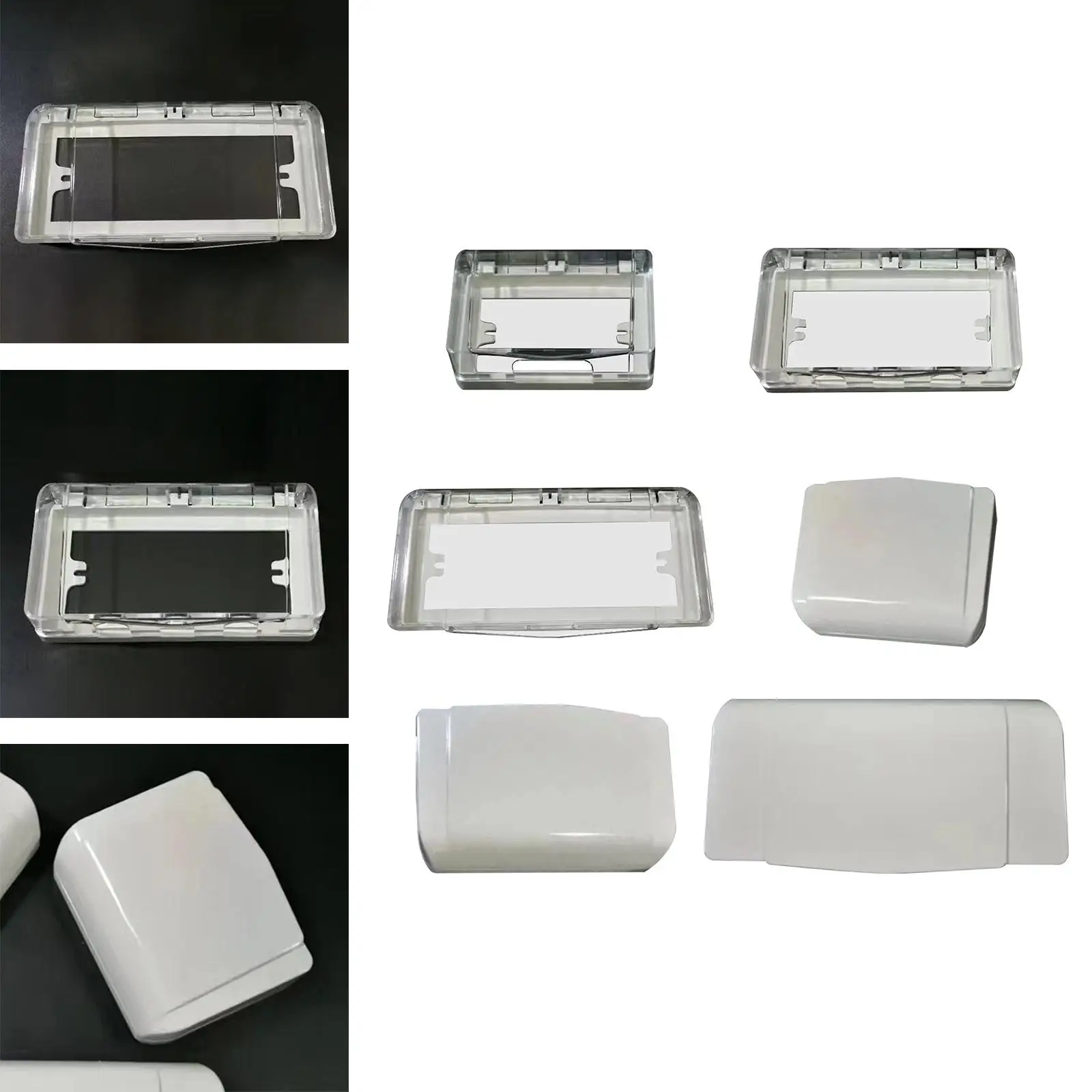 Socket Waterproof Box Flip Weatherproof Cover Durable Switch Outlet Cover for Kitchen Office Restaurant Outdoor Supplies