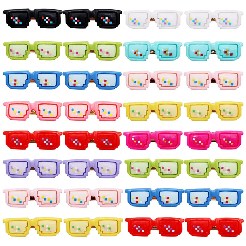New Dog Hair Clip Fashion Sunglasses Shaped Hair Clip for Small Dogs and Cats Pet Grooming Accessories Puppy Bows Pet Supplies