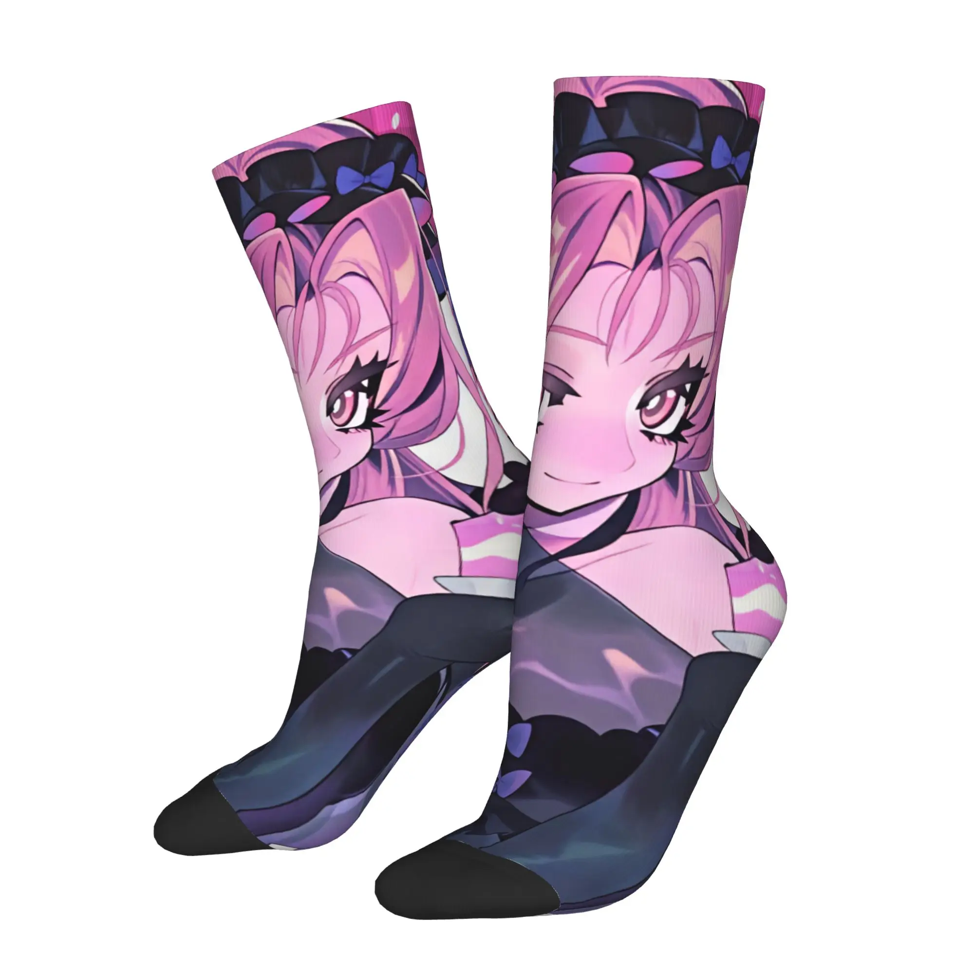 A-Alien S-Stage Mizi chibi  Men Women Crew Socks Unisex Cool Anime Spring Summer Autumn Winter Dress Socks