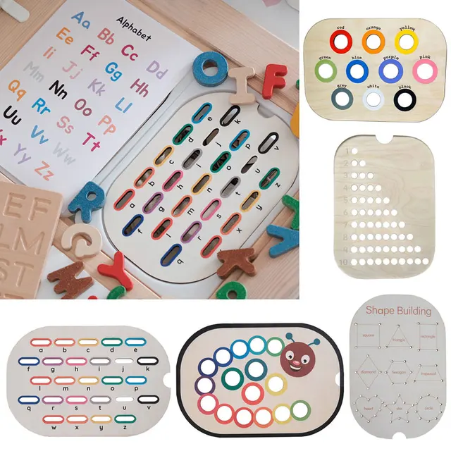 Gry Montessori dla dzieci Trening ruchu drobnego Taca sensoryczna Gry planszowe Drewniane sortowanie kolorów Parafia Nauka Zabawki edukacyjne