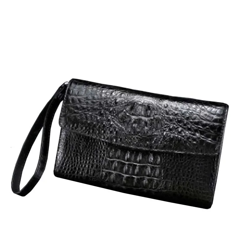 LINSHE new handbags male  crocodile bag new  men clutch  large capacity  crocodile  envelope