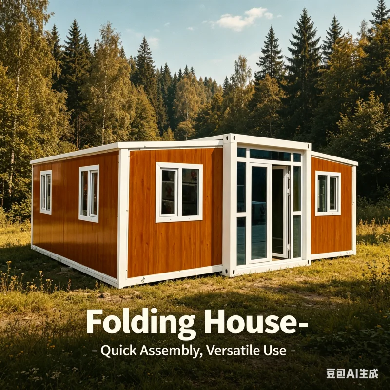 20ft 40ft Double Wing Expandable Modern Steel Modular Office Container House Movable Foldable