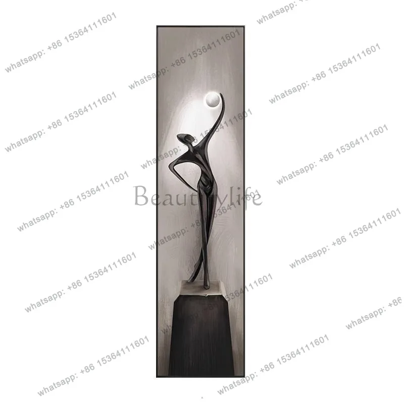 

Art luminous entrance decorative painting simple living room creative pendant aisle hanging painting
