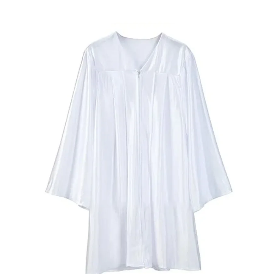 2026 Children Graduation Costume Solid Color Kindergarten Bachelor Gown Academic Uniform Boy Girls Photography Performance Robe