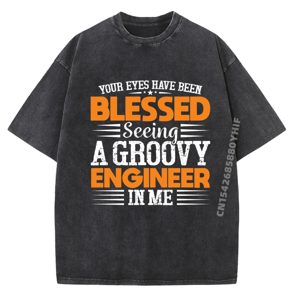 

I'm A Groovy Engineer Funny Sarcastic Engineering 3d Printed T Shirts Mens Cool Trendy Washed T-Shirt