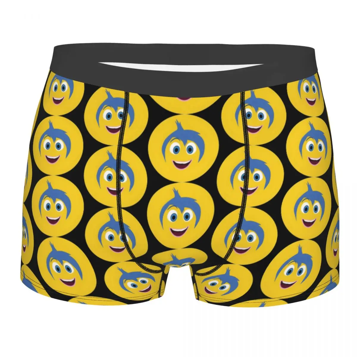 

Custom Inside Out Joy Boxer Shorts For Homme 3D Printed Underwear Panties Briefs Soft Underpants