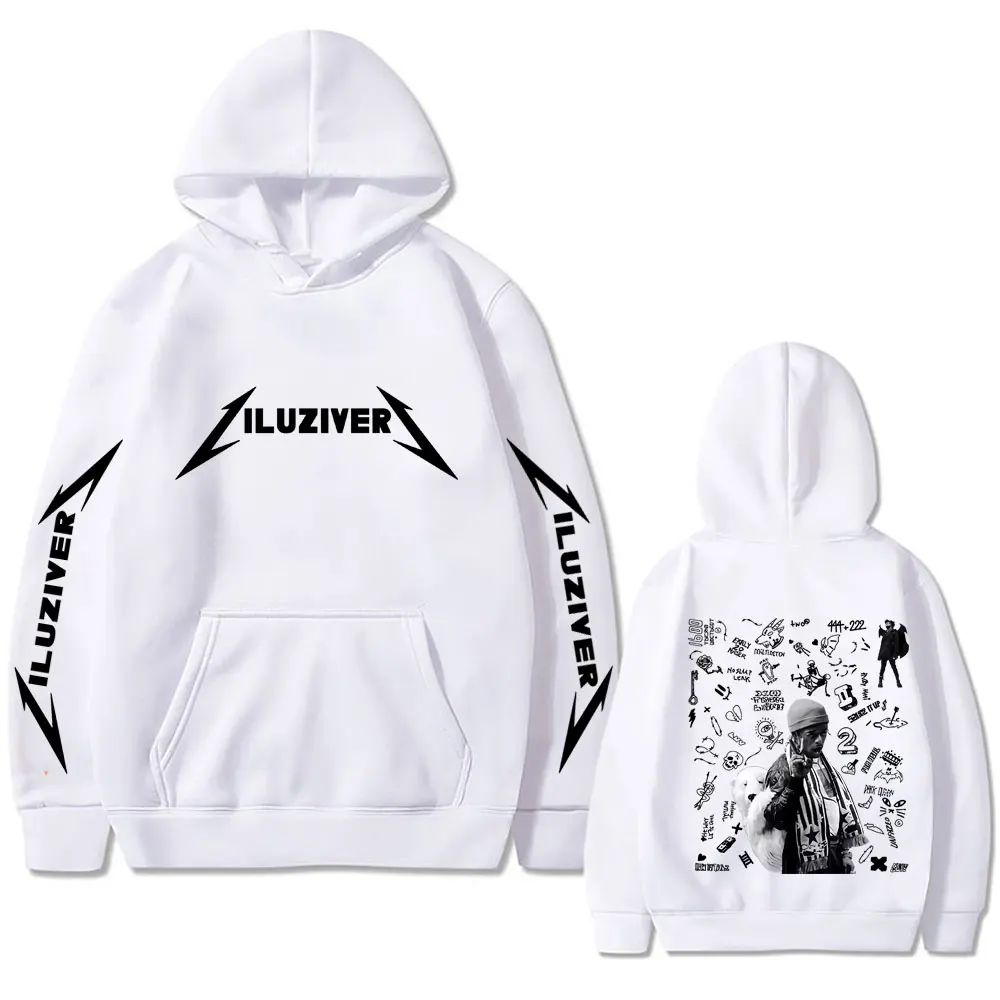Rapper Lil Uzi Vert Luv Is Rage 2 2025 Hoodie Men Women Hip Hop Fashion Pop Music Sweatshirt Male Casual Oversized Streetwear