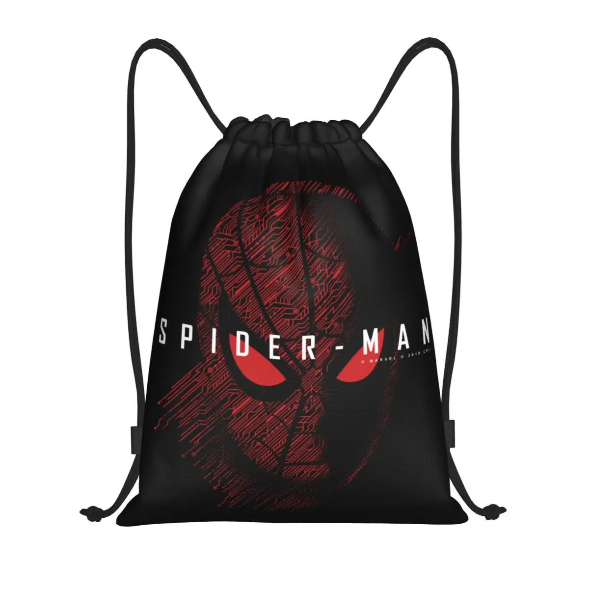 Custom Spider Man Drawstring Bag Men Women Portable Sports Gym Sackpack Training Storage Backpacks