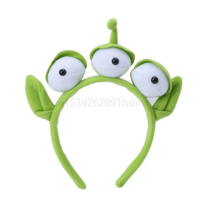 Disney Pixar Toy Story Alien Plush Headband Anime Figure Cosplay Alien Hair Accessories Hair Hoop Hairband Cartoon Children Gift