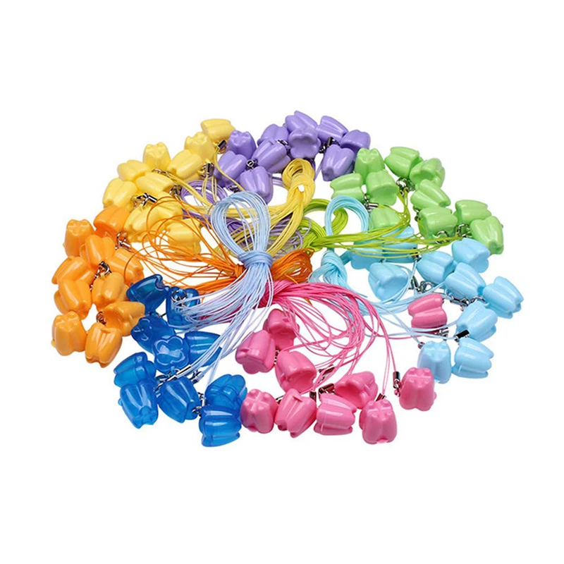 10pcs Colorful Baby Kids Tooth Storage Box Baby Teeth Keepsake Holder Organizer Milk Box Children's Souvenir Save