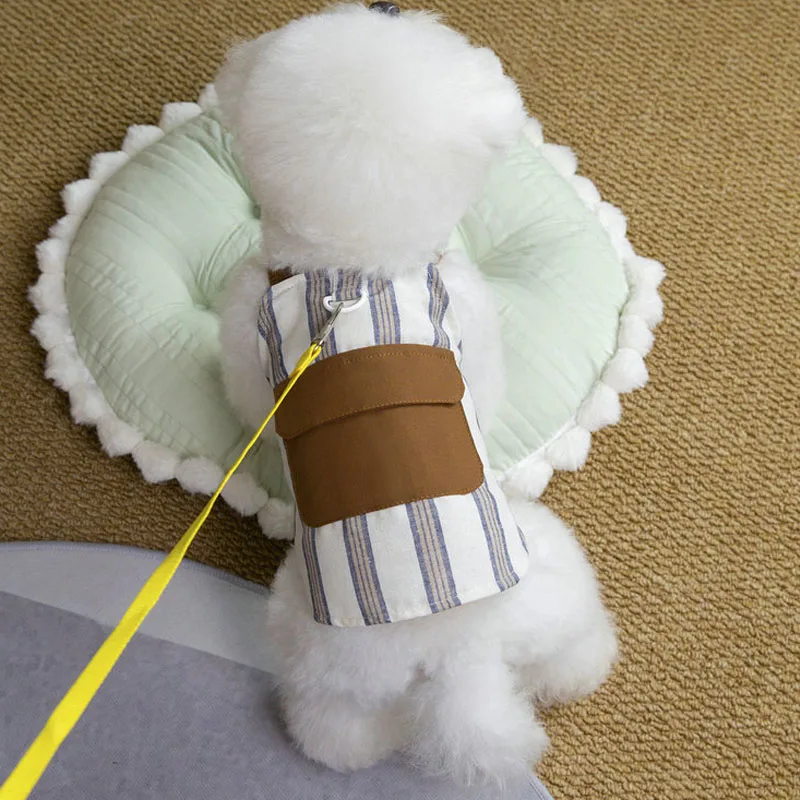 Ropa de malla verano a rayas para perros pequeños y medianos Chihuahua - imagen 4
