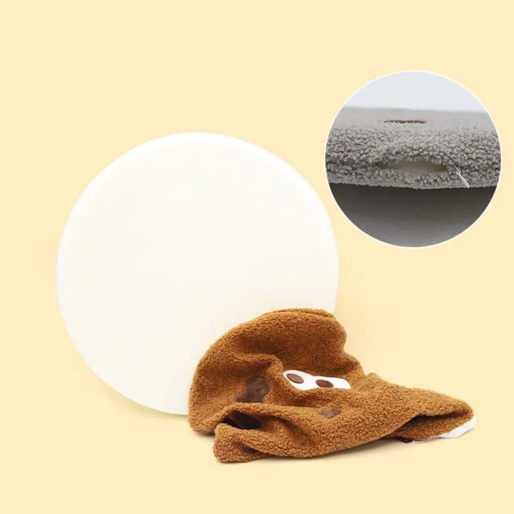

Cute Square Round Cookies Seat Cushion Stuffed Doll Foam Chair Plush Cushion Cute Face Non-Slip Bread Plush Pillow Office
