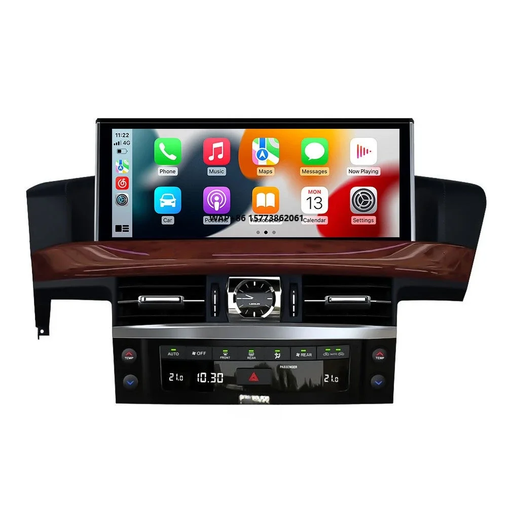 12.3inch Car Android Video Stereo for DVD Multimedia Player Split Screen Reversing Aid Built-in GPS for LX570 2008-2015