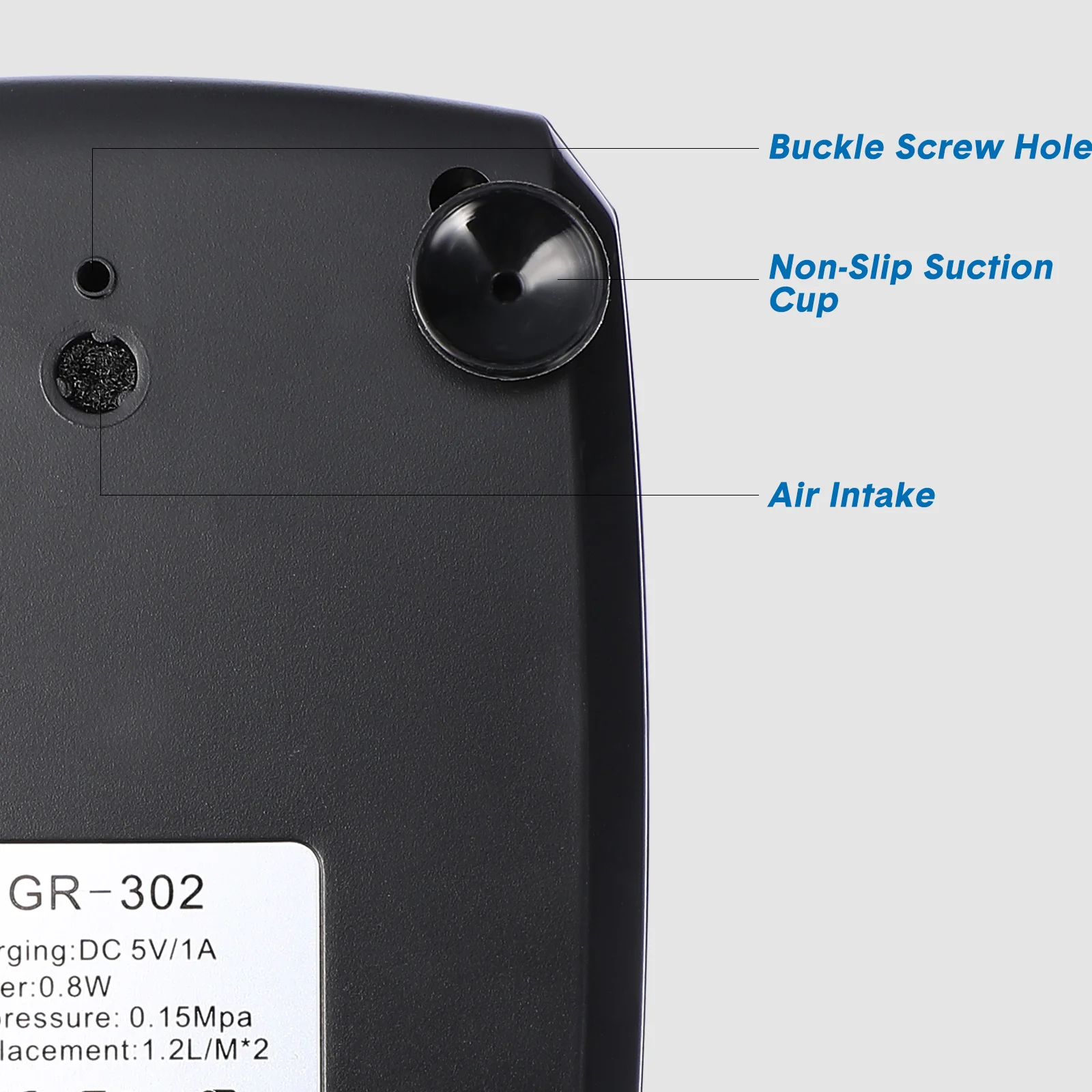 

FOMIYES Oxygen Pump for Aquarium Air Pump Fish Tank Aerator Solar Pond Pump ABS Bait Bucket Household Water