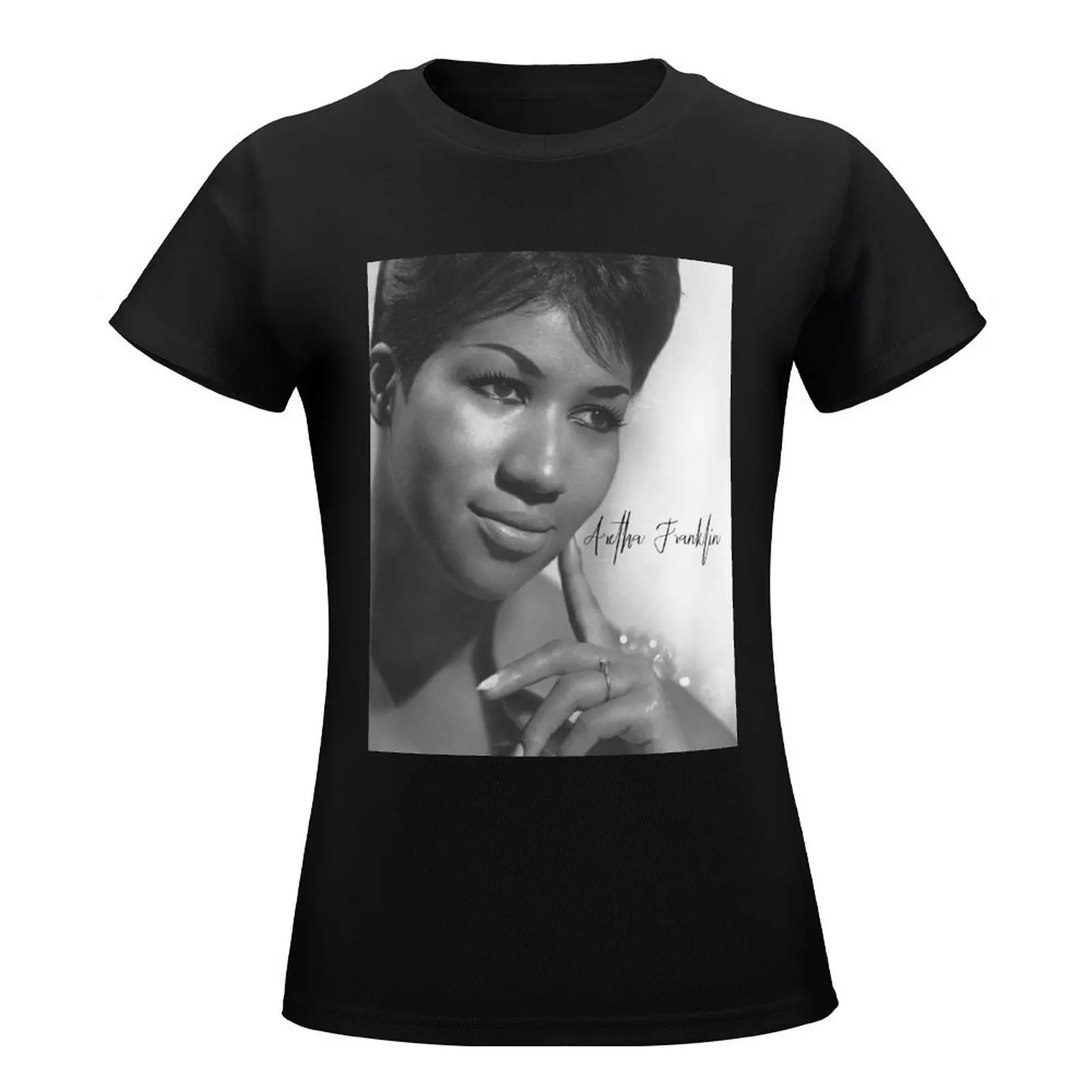 Aretha old Photo. T-Shirt tops animal print shirt for girls oversized graphic t-shirts for Women