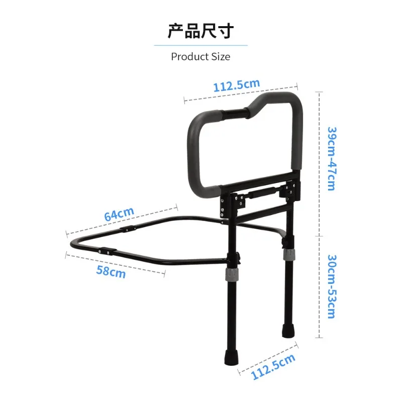 مسند ذراع بجانب السرير من الأرض إلى السقف