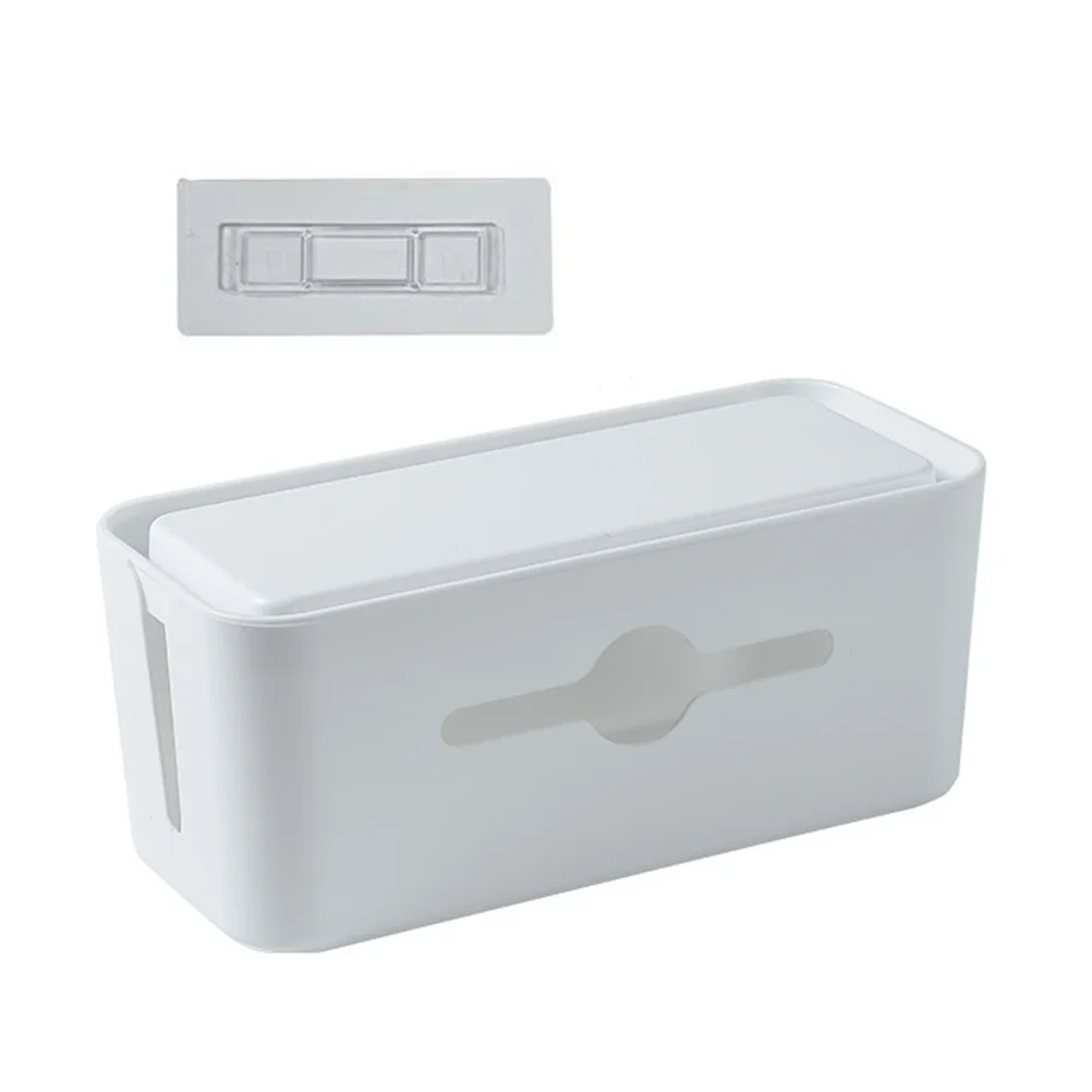 

Cable Organizer Box ABS Strong Plastic Desktop Cord Holder Cable Management Case Charging Wire Organizer for Home Office