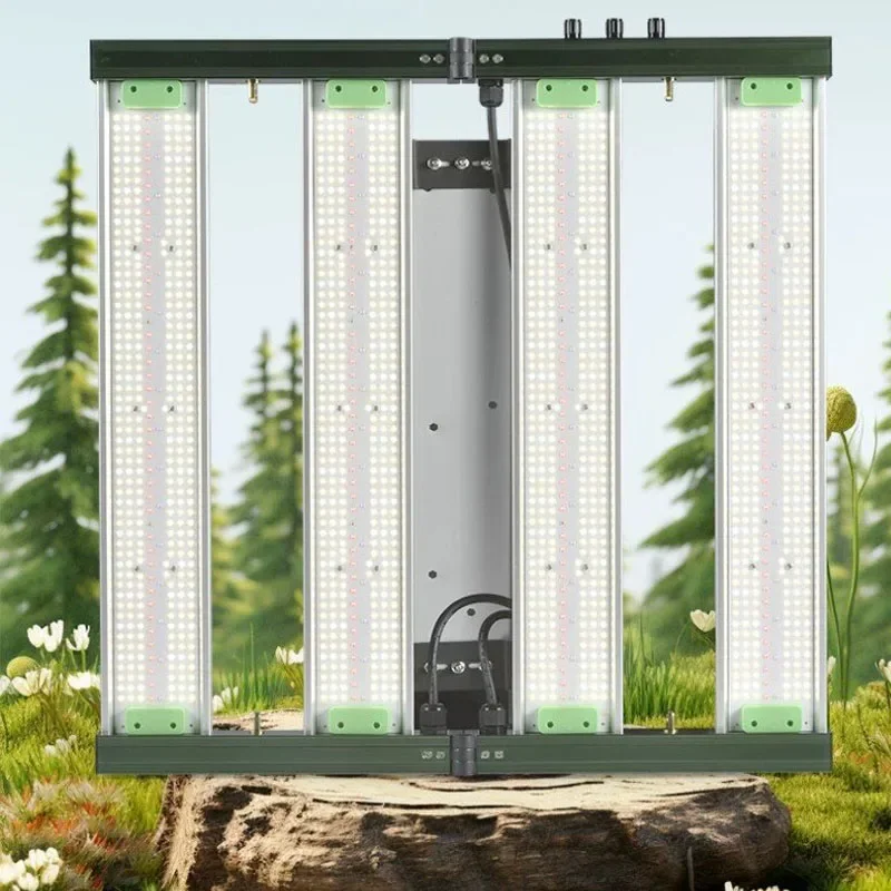 Foldable Multi-Bar LED Grow Light Full Spectrum Hanging Plant Growing Lamp for Greenhouse Hydroponic Cultivation