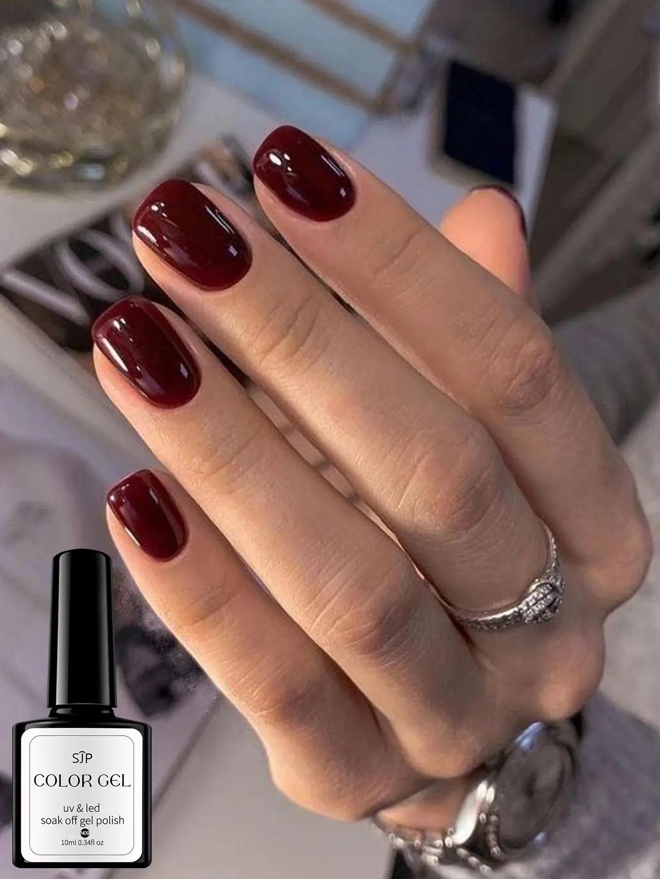 10ml Kerstgel Nagellak, Y2k Winter Basislaag Niet-afvegen Top Coat Matte Nagellak Roze Paars Bruin Wit Zwart Nagel Po