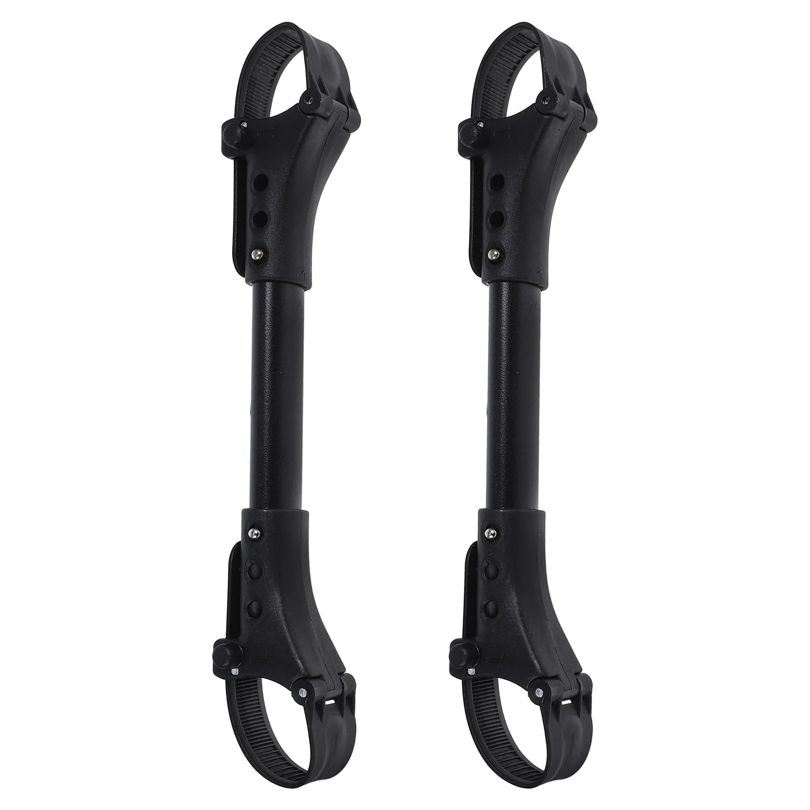 قطعتان من موصل عربة الأطفال للتوائم خفيف الوزن ومتين من الألومنيوم مزدوج اللون باللون الأسود للاستخدام الخارجي