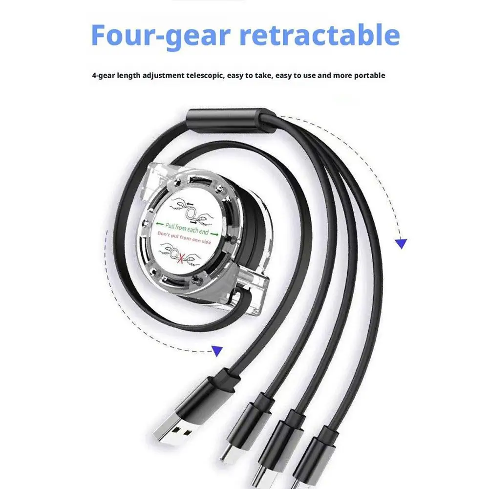 Bling Diamond Goddess Love Car Charger USB Multi Charging Cable Auto Fast Charging With 1 In 3 Type C/Micro/Port Sync Data Line