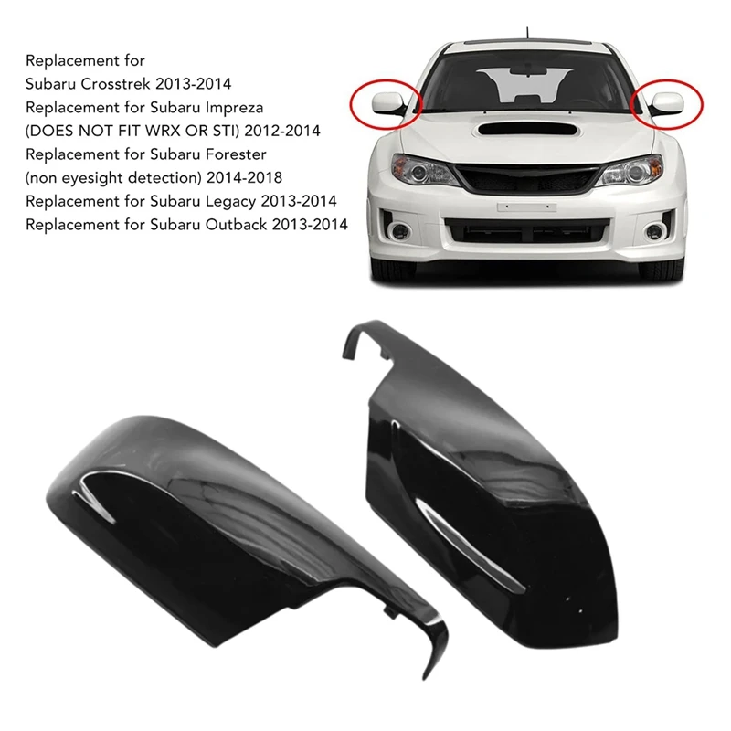 

Car Rear View Mirror Lower Cover Rear View Cap 91054AJ231 91054AJ230 For Subaru Forester Impreza Crosstrek Legacy