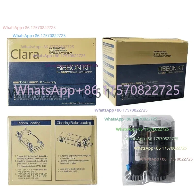 Hot Sales Original IDP 659366 YMCKO Color Ribbon For Smart 31S 31D 51S 51D ID Printer