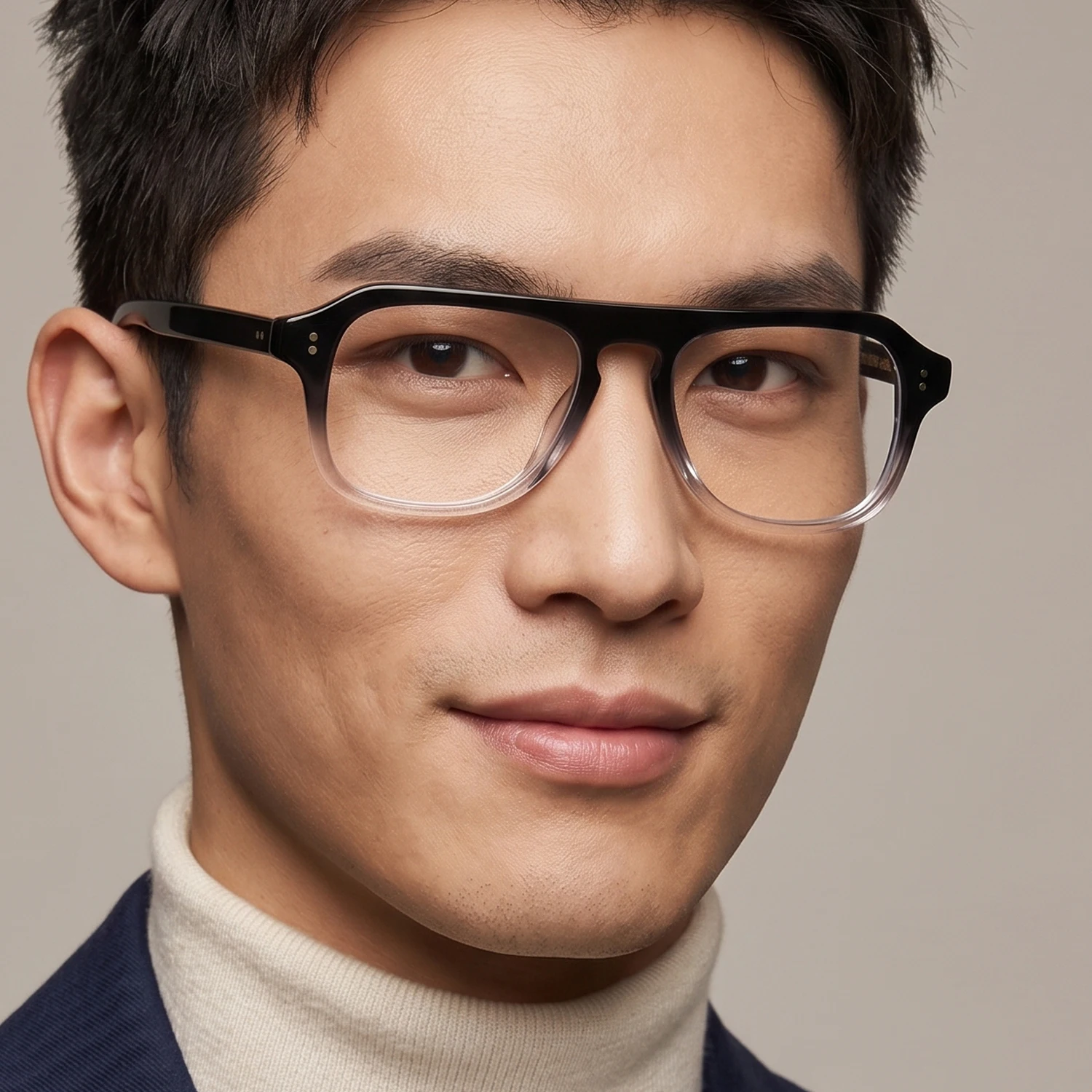 The Kingsmen Movie Cosplay Eyeglasses Frame for Men Handmade Stylish Clear Acetate Glasses Mens Retro Black Prescription Eyewear