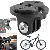 Bicycle Computer Holder Base Bike Camera Mount Holder Bracket Adapter Aluminum Alloy Bicycle Camera Light Mount for Garmin Gopro