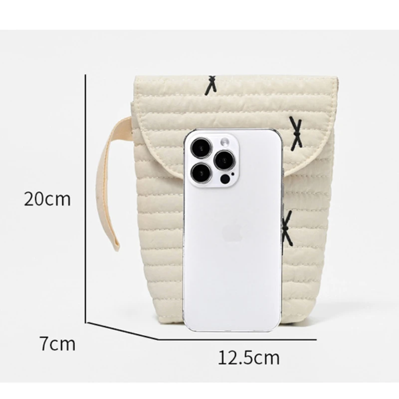 Embroidery Cotton Baby Diaper Bag Washable Mommy Bag Bottle Nipple Nappies Storage Pouch Stroller Hanging Bag view 6