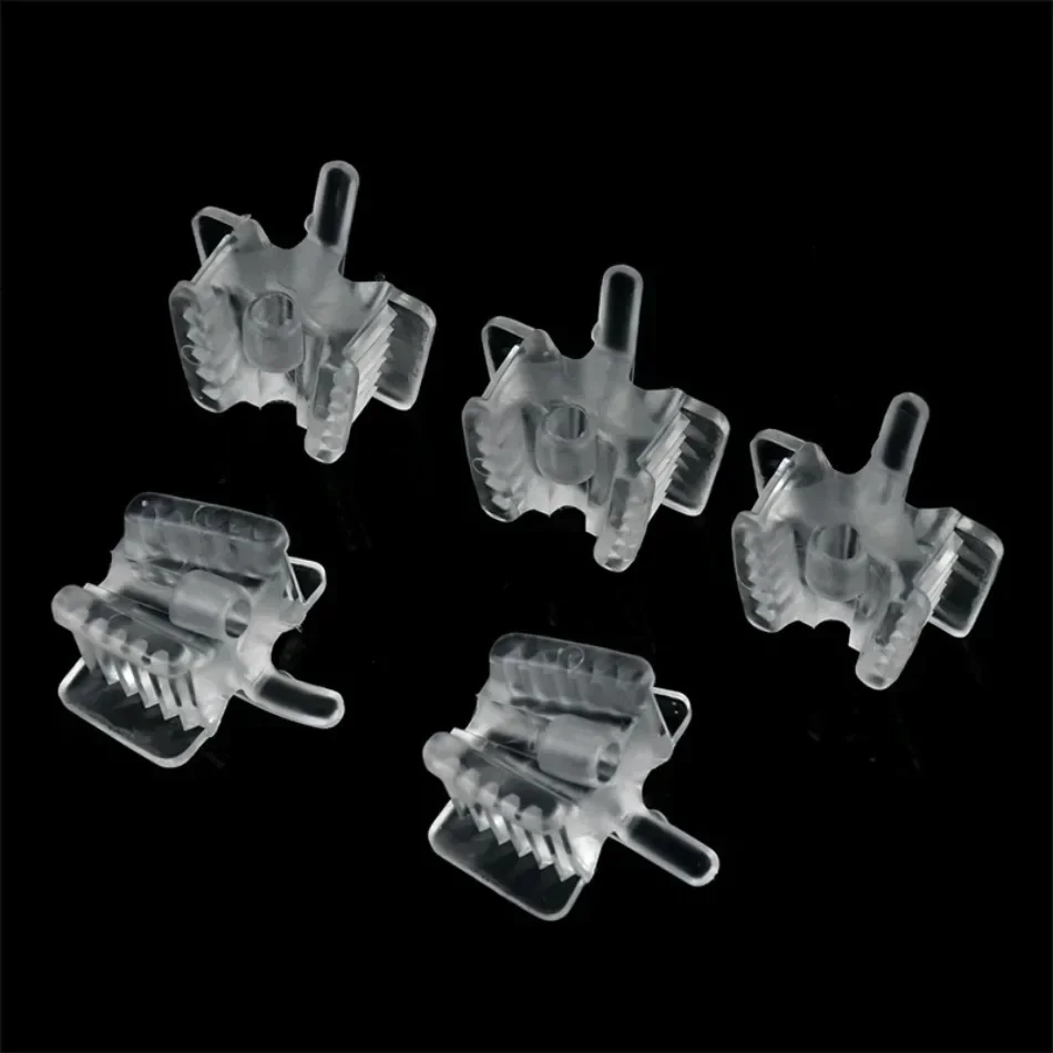 5pc Dental Silicone Bite Block with Saliva Ejector Hole Mouth Opener Occlusal Pad Cheek Retractor Oral Care Tools