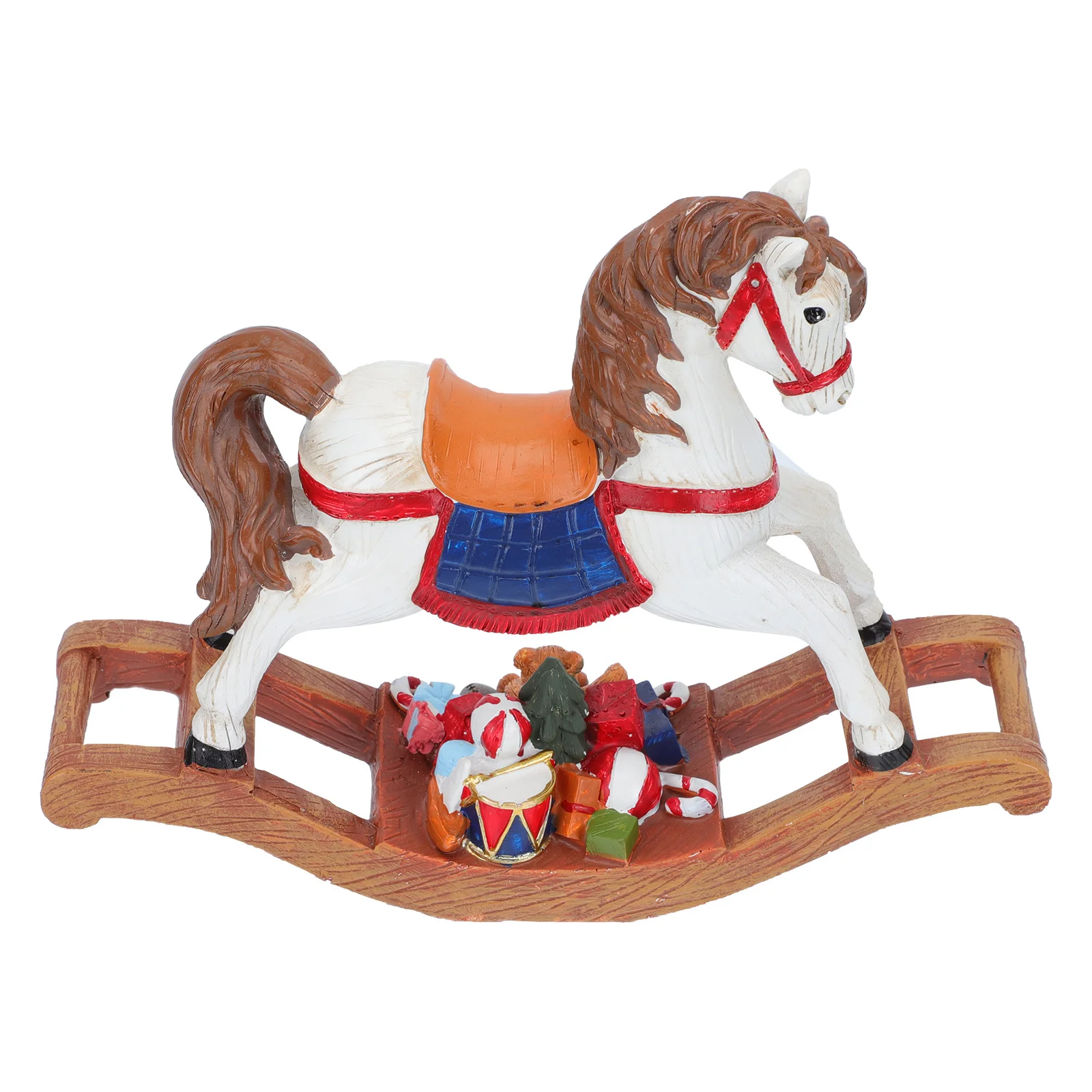 

1Pcs Resin Artware Hobbyhorse Modeling Adornment Light Weight Bright Colors for Office Bookshelf Decor Xmas Resin Ornament