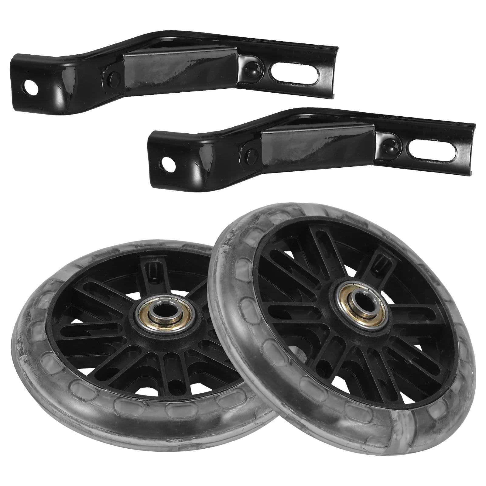 

2 Pcs Balance Auxiliary Wheel Kids Bike Training Wheels Flashing Light Sturdy Adjustable UV Resistant Wear Resistance Child