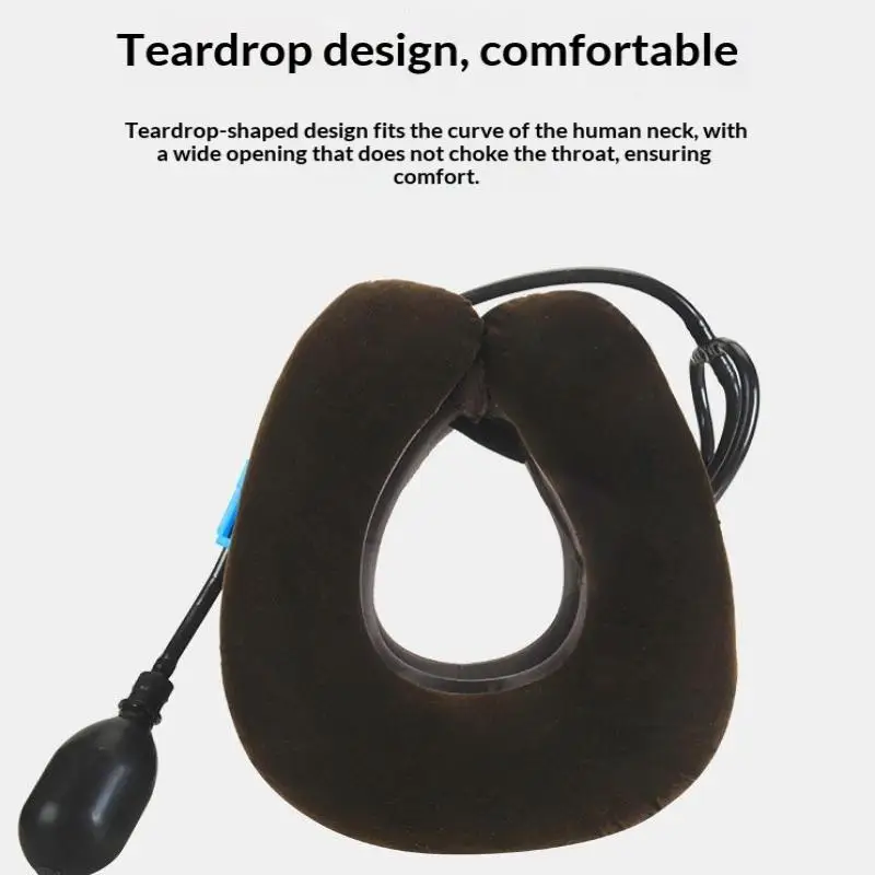 1Pcs Neck Brace Support Inflatable Neck Stretcher Cervical Traction Device For Home & Office Use