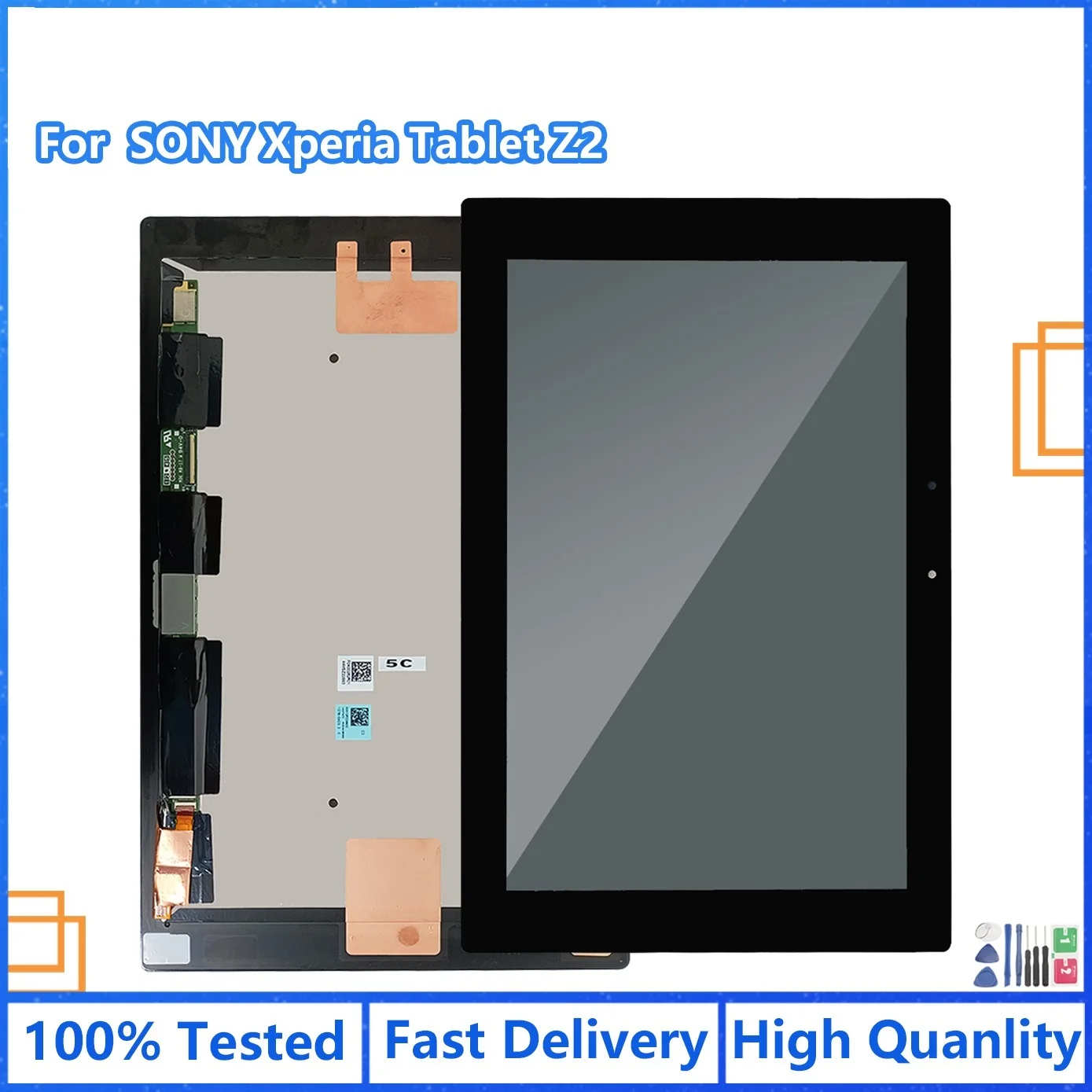 Top LCD FOR SONY XPERIA TABLET Z2 SGP511 SGP512 SGP521 SGP541 SCREEN WITH TOUCH SCREEN DIGITIZER FULL ASSEMBLY REPLACEMENT