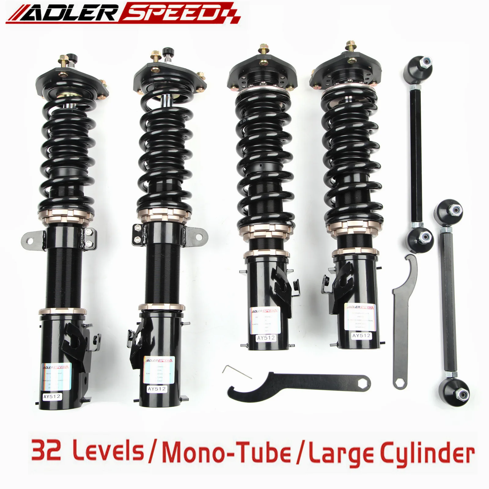 ADLERSPEED 32 Level Coilovers Lowering Kit For 1991-1994 Nissan Sentra All SE-R Base