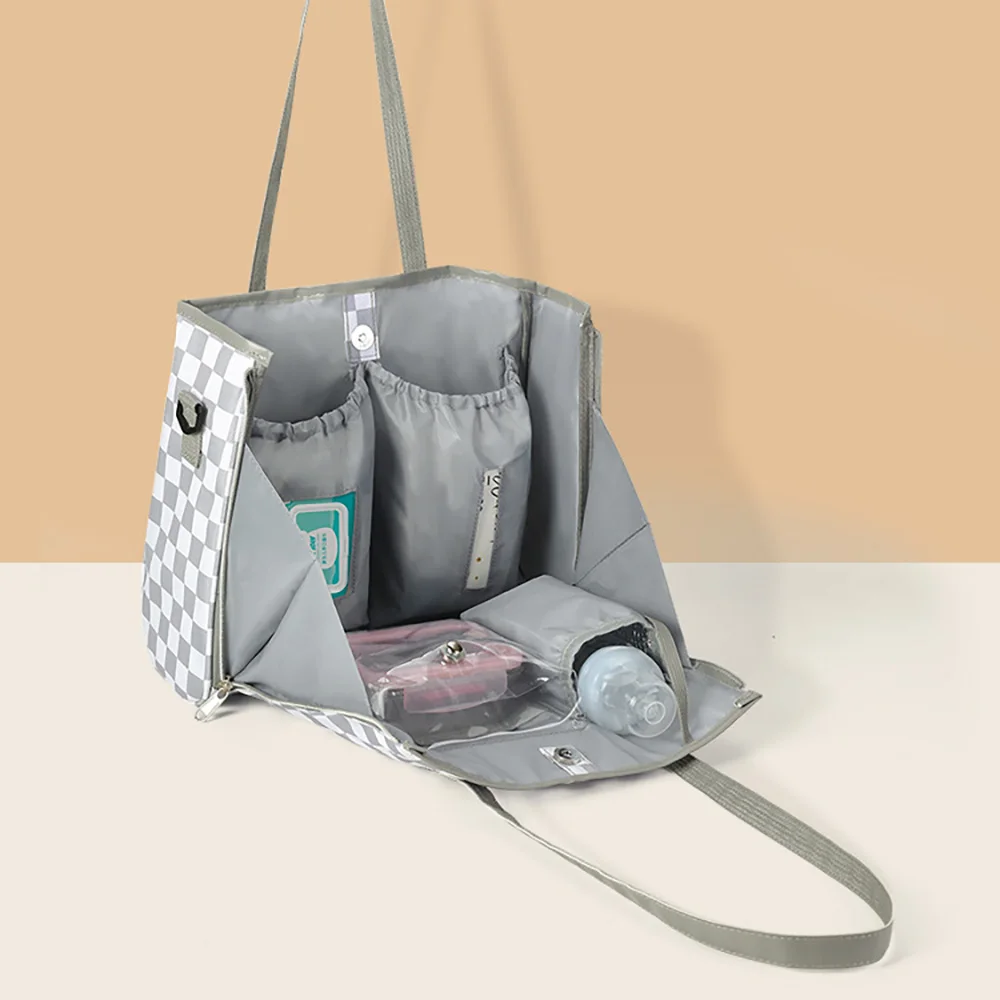 Mommy Bag With Multi-Compartment Partition Storage Wide Shoulder Strap To Prevent Pressure Lightweight To Reduce Burden Suitable
