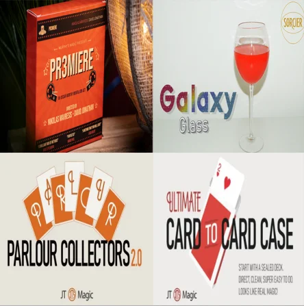 Pr3miere by Nikolas Mavresis，Galaxy Glass by Sorcier，Parlour Collectors 2.0 by JT，Ultimate Card to Card Case by JT