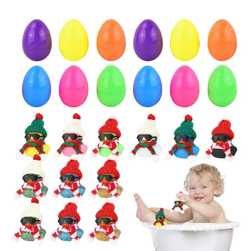 

Duck Easter Eggs Bathtub Duck Toys Unique Vibrant Assorted Easter Rubber Duckies Mini Rubber Duck Toys Carnival Easter Filler