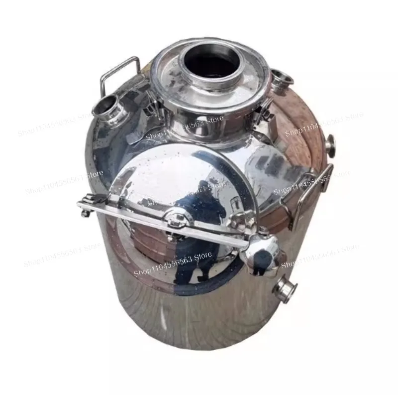 Stainless steel single-layer distillation tank wine-making equipment with electric heating