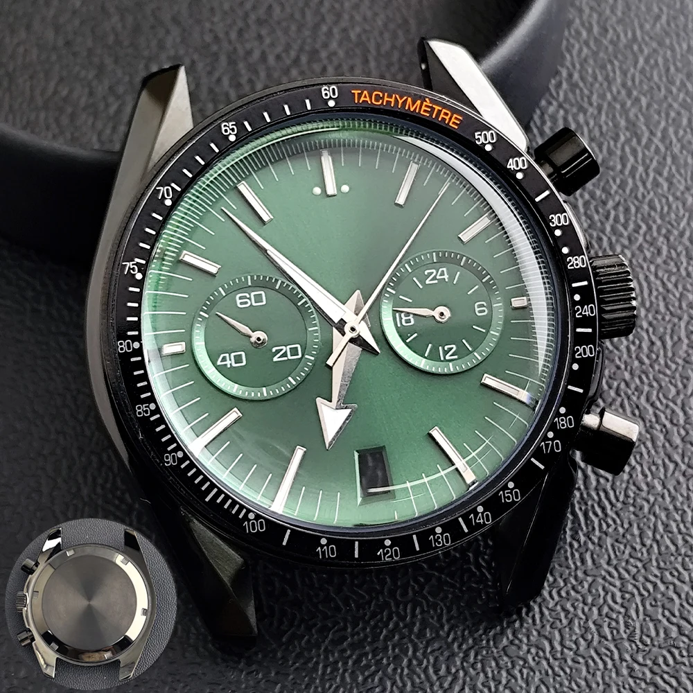 

Корпус из нержавеющей стали 39,7 мм, подходит для механизма VK64 VK63, ремешок 20 мм, водонепроницаемый многофункциональный корпус для часов с таймером, 5 бар