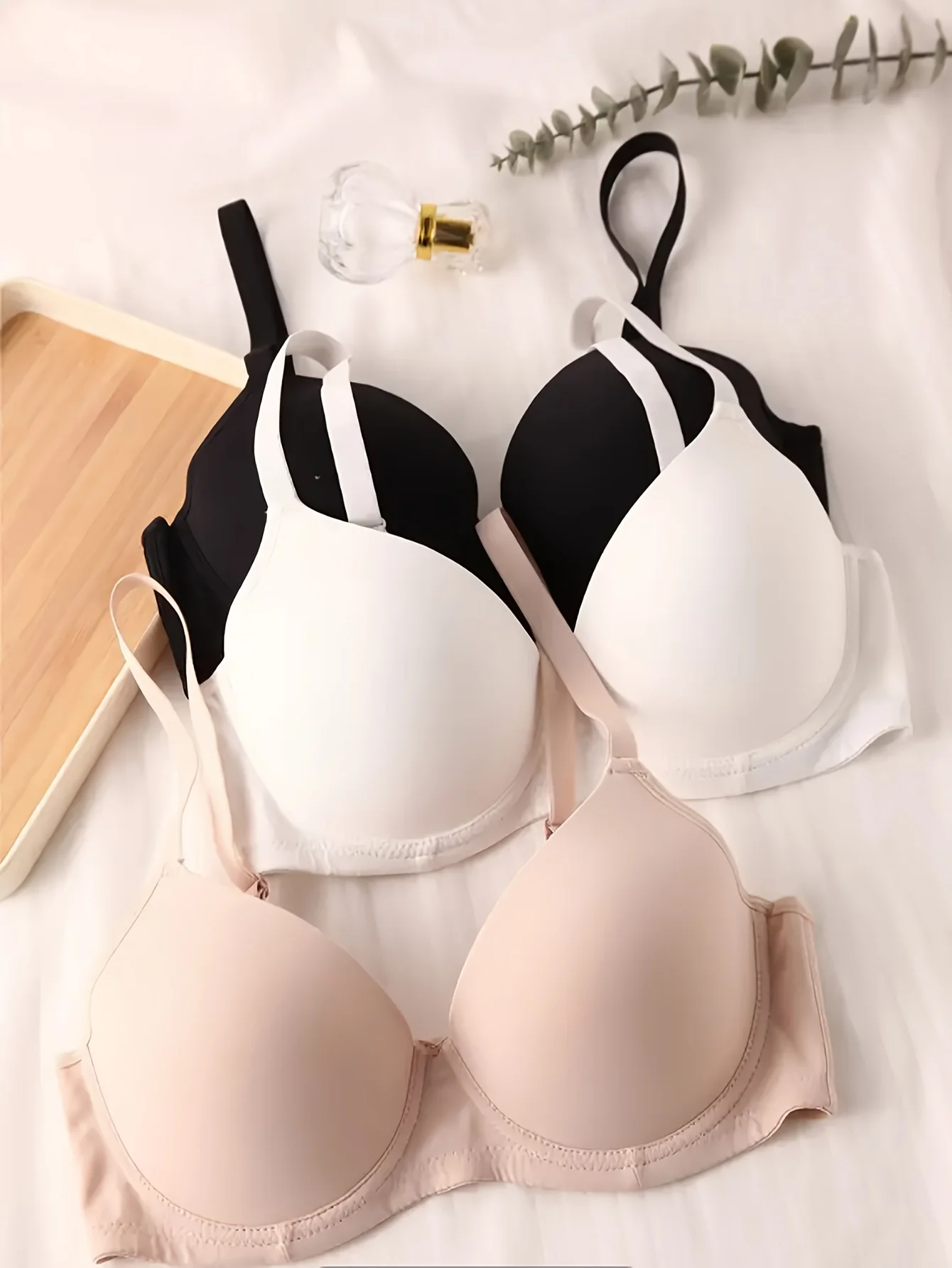 3-piece Seamless Push-up Bra set - super comfortable and moisture wicking daily stylish and comfortable lingerie for women