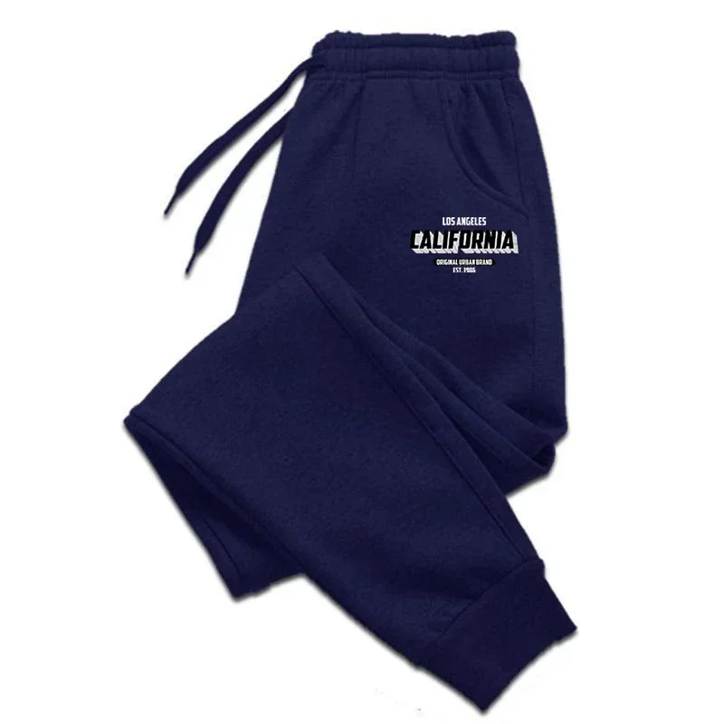 

Men's autumn sports warm jogging rope-waisted sports pants, outdoor sports loose jogging pants, men's sports pants