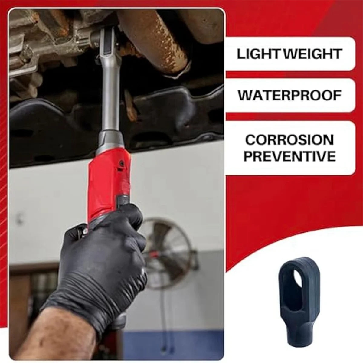 AAA87 Protective Boot 49-16-3050 Reach High Speed Ratchet Protective Boot for Milwaukee M12 Insider Ratchet 3050-20