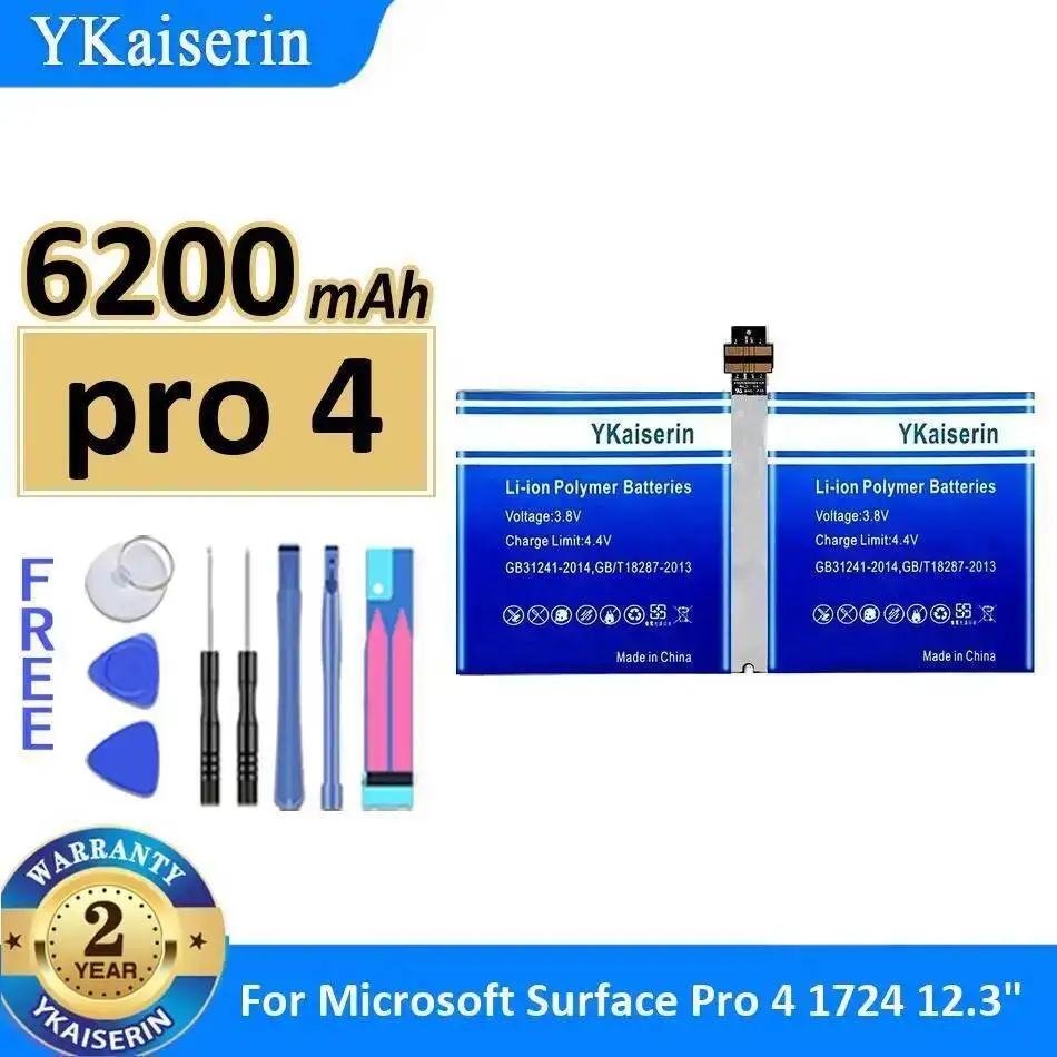 Długotrwała bateria do tabletu Microsoft Surface Pro 4 1724 12,3 cala 6200 mAh