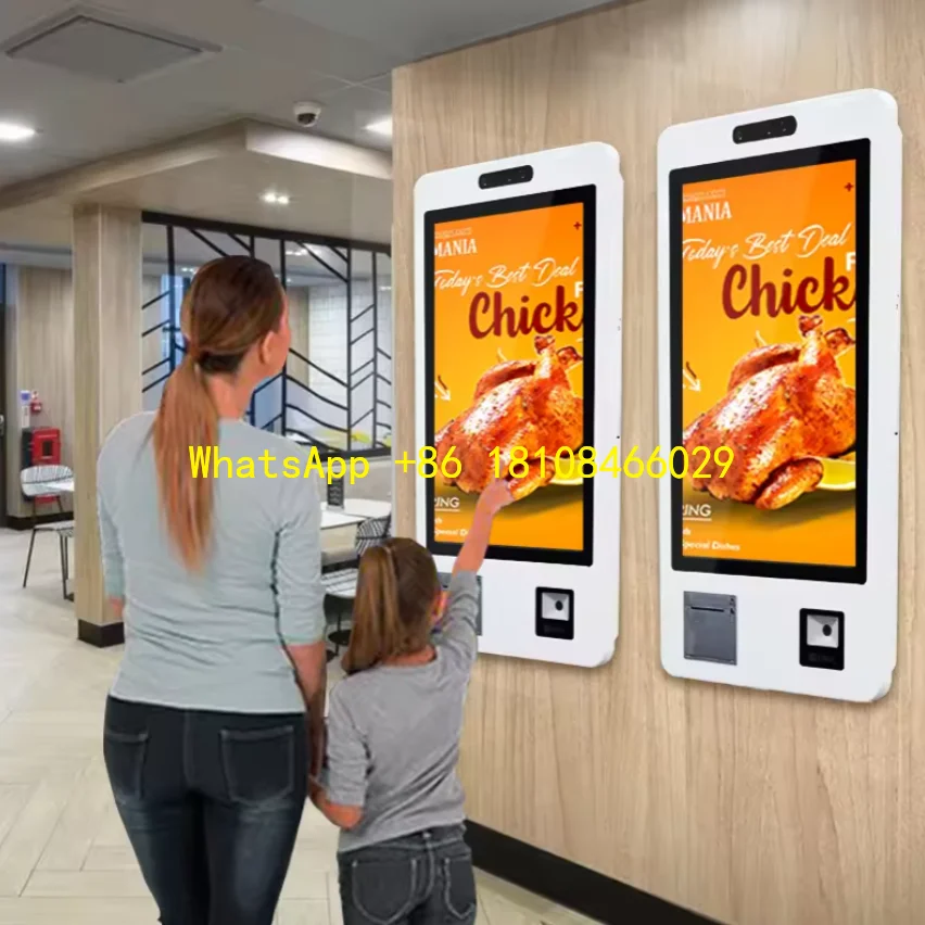 Kiosk Touch Screen Self Checkout Order Kiosk OEM Kiosk 27 Inch Self Checkout Machine Supermarket Payment Terminal